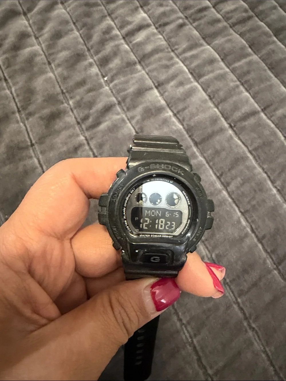 G Shock Black Digital Sports Smartwatch with Durable Resin Band